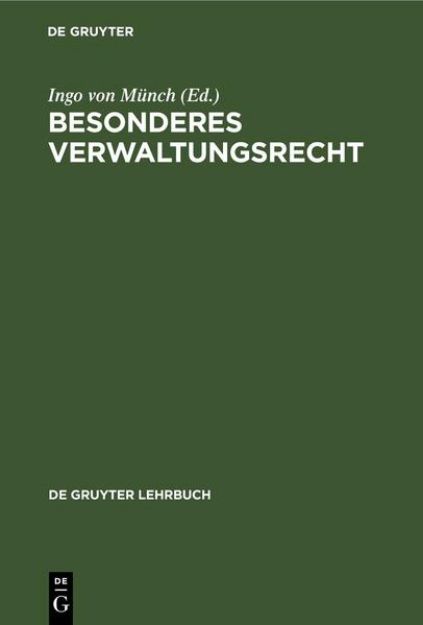 Bild zu Besonderes Verwaltungsrecht von Ingo Von (Hrsg.) Münch