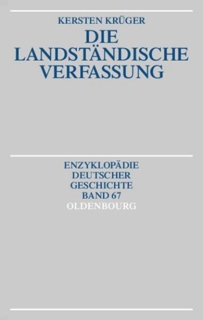 Bild von Die Landständische Verfassung von Kersten Krüger