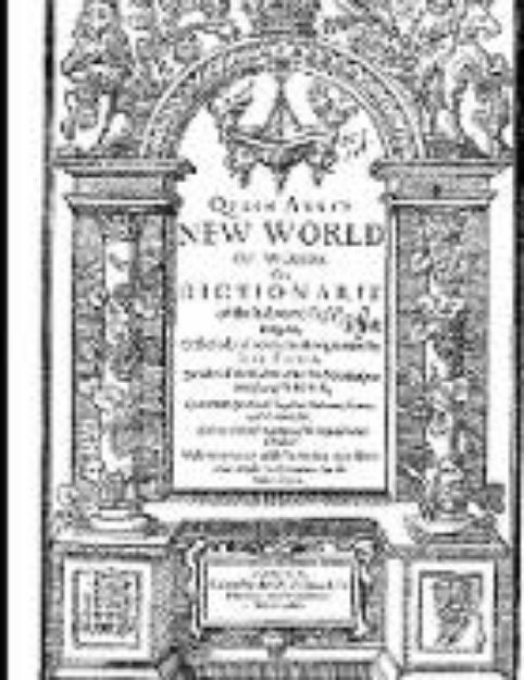 Bild von Florio's Italian English Dictionary of 1611 von John Florio