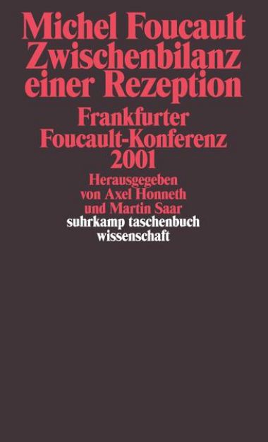 Bild zu Michel Foucault. Zwischenbilanz einer Rezeption von Axel (Hrsg.) Honneth