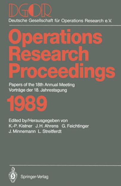 Bild zu Papers of the 18th Annual Meeting / Vorträge der 18. Jahrestagung von Klaus-Peter (Hrsg.) Kistner