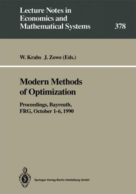 Bild von Modern Methods of Optimization von Jochem (Hrsg.) Zowe