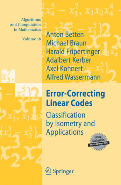 Bild von Error-Correcting Linear Codes von Anton Betten