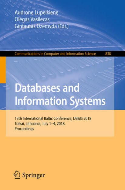 Bild von Databases and Information Systems von Audrone (Hrsg.) Lupeikiene