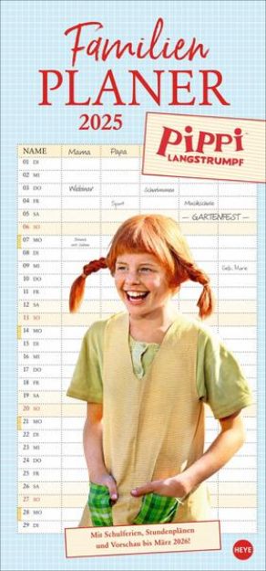 Bild von Pippi Langstrumpf Familienplaner 2025 von Astrid Lindgren