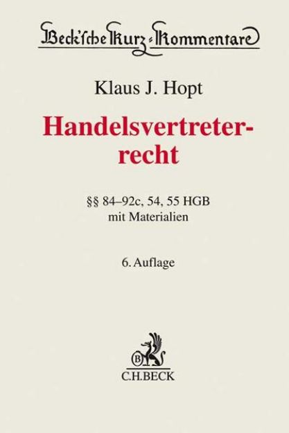 Bild von Handelsvertreterrecht von Klaus J. (Weitere Bearb.) Hopt