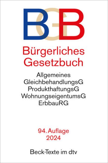 Bild von Bürgerliches Gesetzbuch von Helmut (Vorb.) Köhler