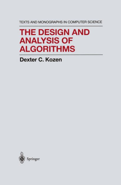 Bild von The Design and Analysis of Algorithms von Dexter C. Kozen