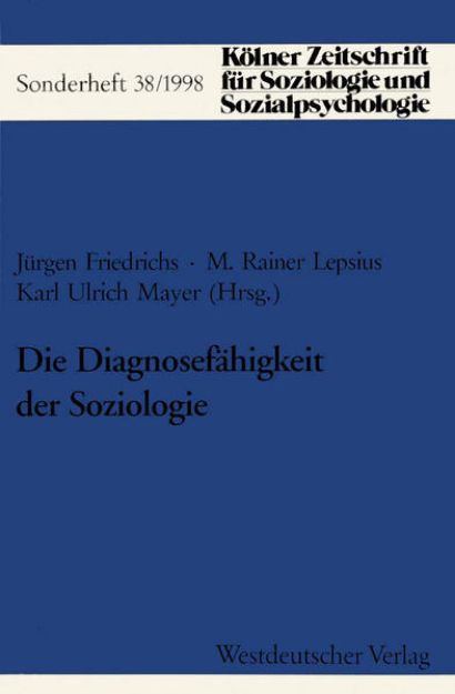 Bild von Die Diagnosefähigkeit der Soziologie von M. Rainer (Hrsg.) Lepsius