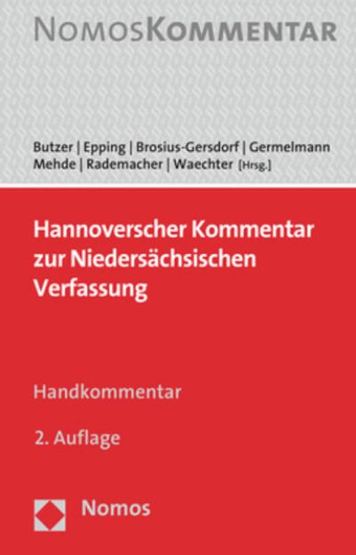 Bild von Hannoverscher Kommentar zur Niedersächsischen Verfassung von Hermann (Hrsg.) Butzer