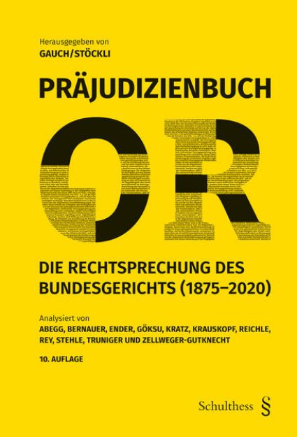 Bild von Präjudizienbuch OR von Peter (Hrsg.) Gauch