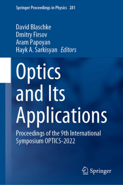 Bild von Optics and Its Applications von David (Hrsg.) Blaschke