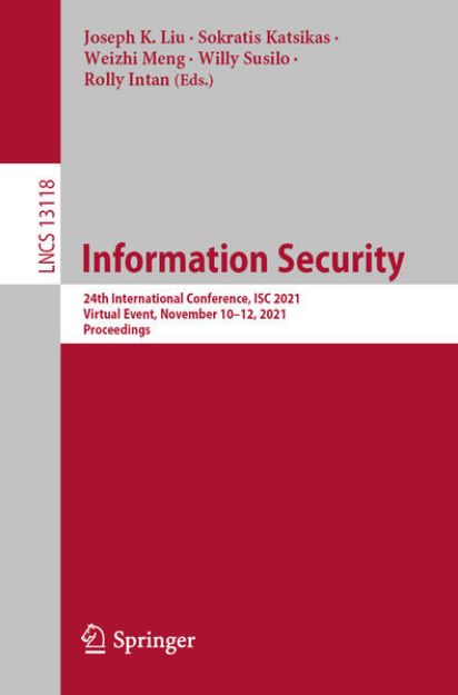 Bild von Information Security von Joseph K. (Hrsg.) Liu