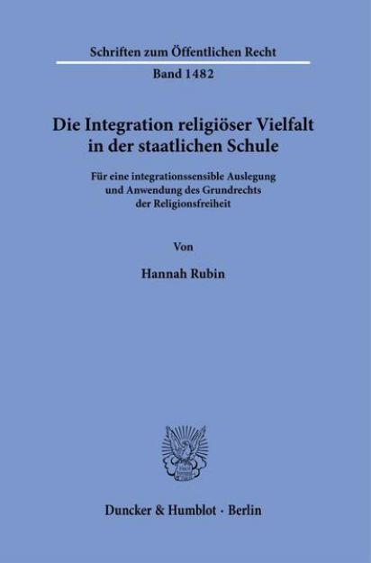 Bild von Die Integration religiöser Vielfalt in der staatlichen Schule von Hannah Rubin