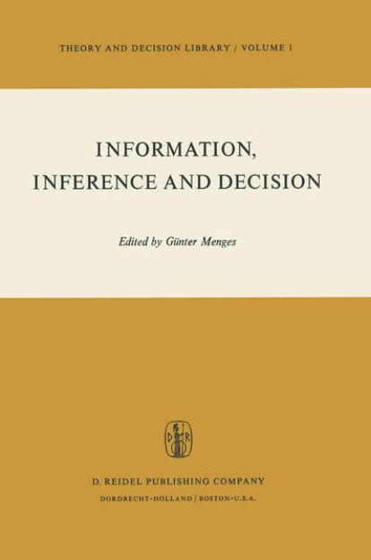 Bild von Information, Inference and Decision von G. (Hrsg.) Menges