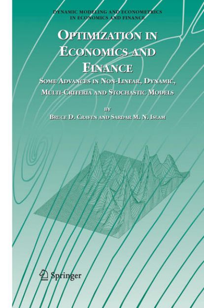 Bild von Optimization in Economics and Finance von Bruce D. Craven