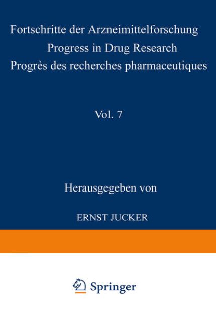 Bild von Fortschritte der Arzneimittelforschung / Progress in Drug Research / Progrès des recherches pharmaceutiques von JUCKER