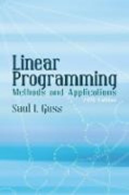 Bild von Linear Programming von Saul I Gass