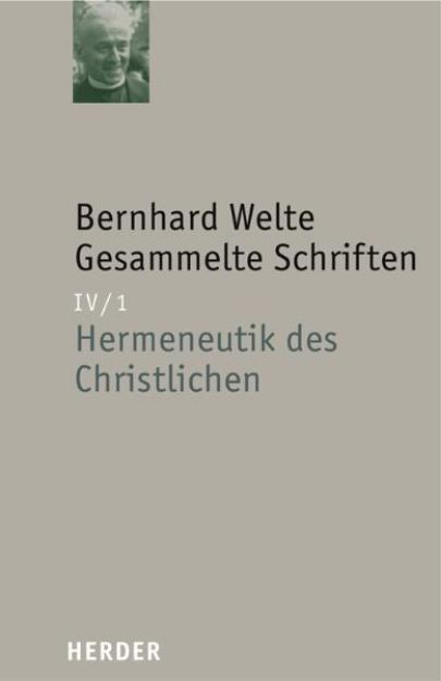 Bild von Hermeneutik des Christlichen von Bernhard Welte