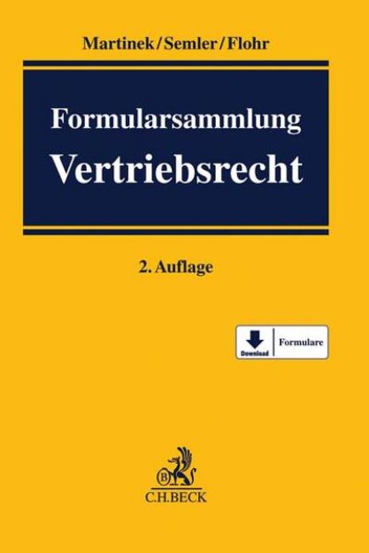 Bild von Formularsammlung Vertriebsrecht von Michael (Hrsg.) Martinek