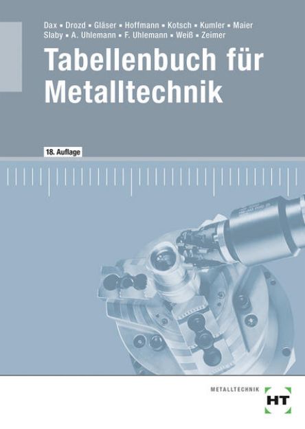 Bild von Tabellenbuch für Metalltechnik von Wilhelm Dax