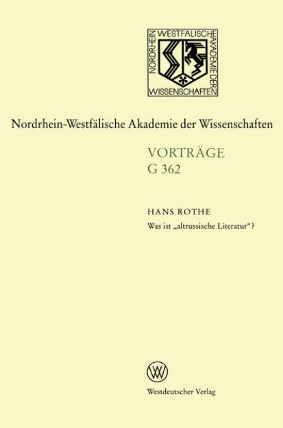 Bild von Was ist "altrussische Literatur"? von Hans Rothe