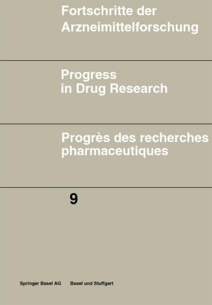 Bild von Fortschritte der Arzneimittelforschung \ Progress in Drug Research \ Progrès des recherches pharmaceutiques von JUCKER