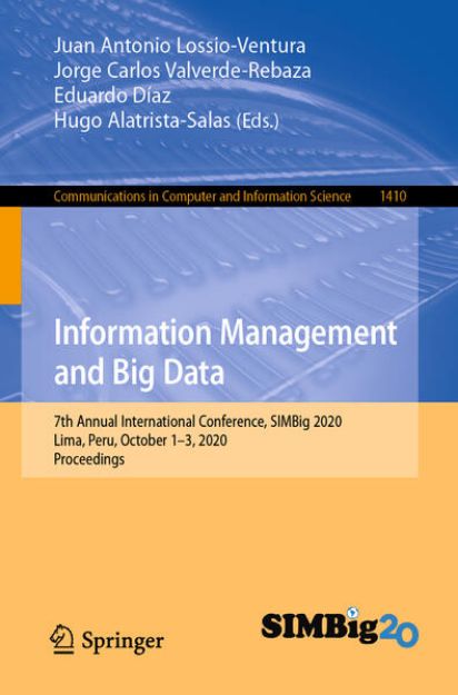 Bild von Information Management and Big Data von Juan Antonio (Hrsg.) Lossio-Ventura