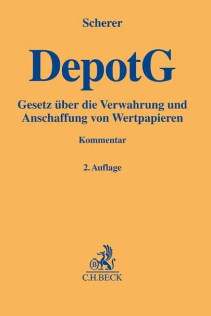 Bild von Depotgesetz (DepotG) von Peter (Hrsg.) Scherer