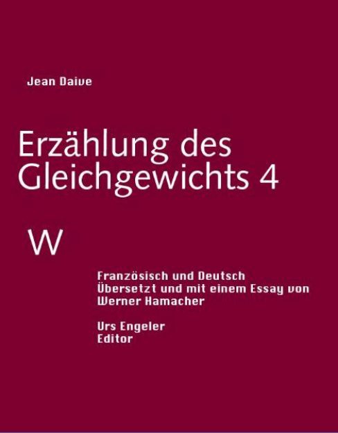 Bild von W von Jean Daive