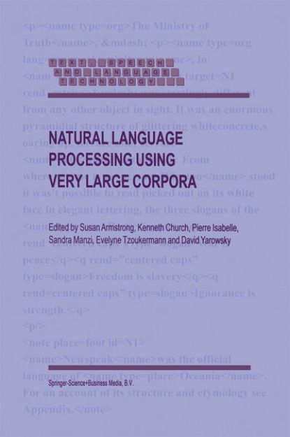 Bild von Natural Language Processing Using Very Large Corpora von S. (Hrsg.) Armstrong