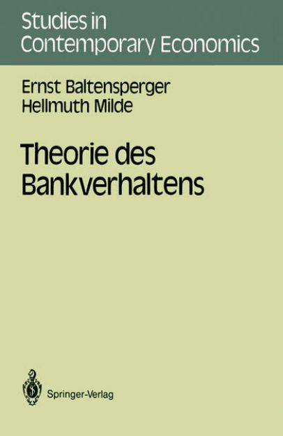 Bild von Theorie des Bankverhaltens von Hellmuth Milde