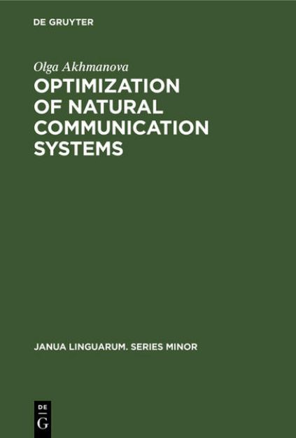 Bild von Optimization of natural communication systems von Olga Akhmanova