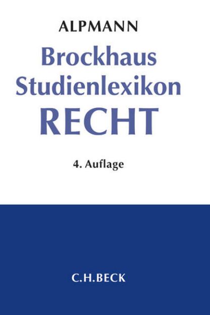 Bild von Brockhaus Studienlexikon Recht von Josef A. (Hrsg.) Alpmann