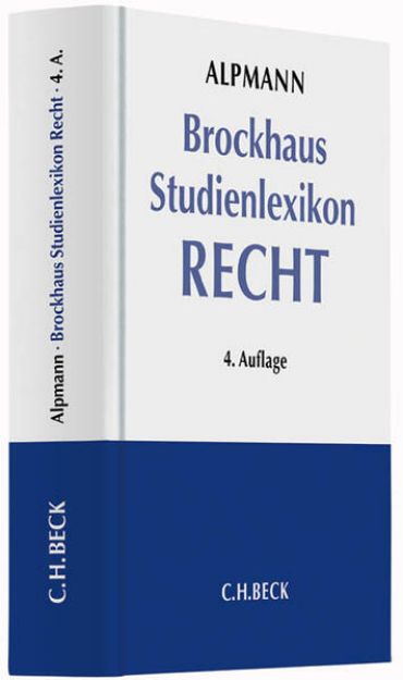 Bild von Brockhaus Studienlexikon Recht Buch + CD-ROM von Josef A. (Hrsg.) Alpmann