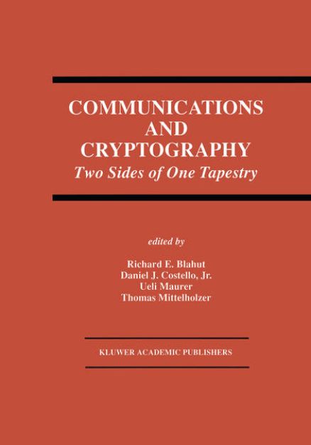 Bild von Communications and Cryptography von Richard E. (Hrsg.) Blahut