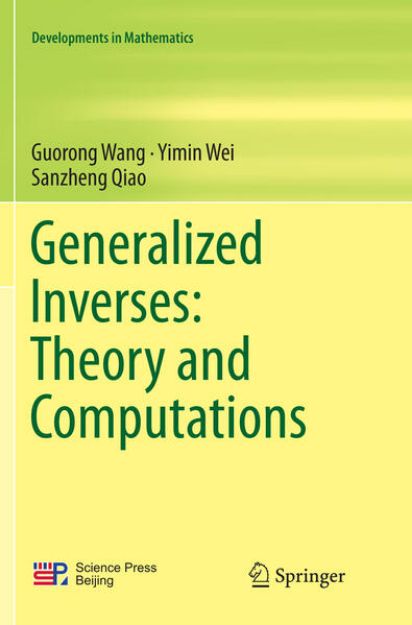 Bild von Generalized Inverses: Theory and Computations von Guorong Wang