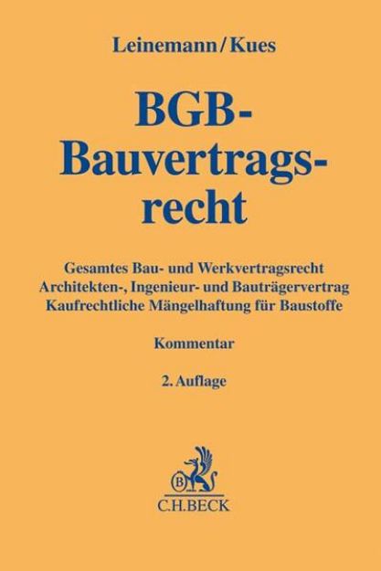 Bild von BGB-Bauvertragsrecht von Ralf (Hrsg.) Leinemann