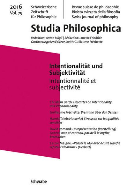 Bild von Intentionalität und Subjektivität / Intentionnalité et subjectivité von SAGW (Weiterhin)