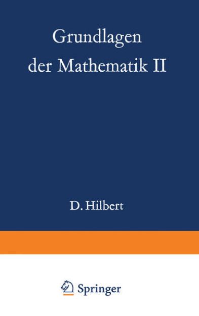 Bild zu Grundlagen der Mathematik II von Paul Bernays