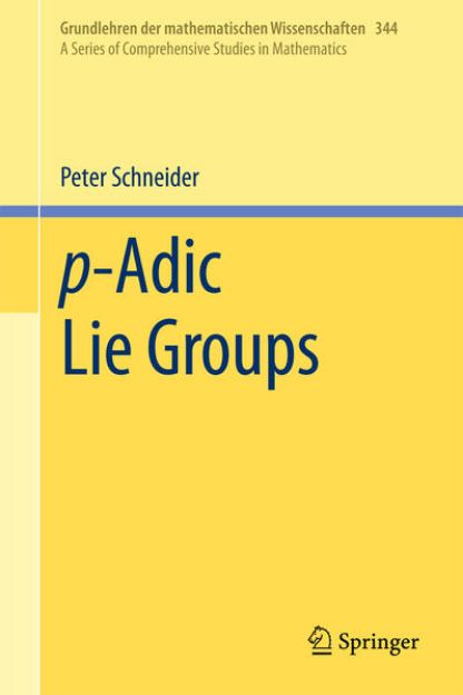 Bild von p-Adic Lie Groups von Peter Schneider