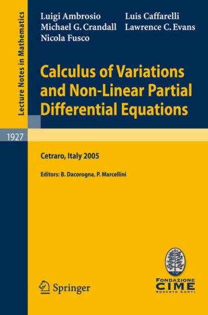 Bild von Calculus of Variations and Nonlinear Partial Differential Equations von Luigi Ambrosio