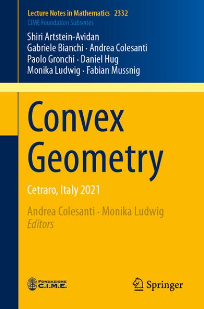 Bild von Convex Geometry von Shiri Artstein-Avidan