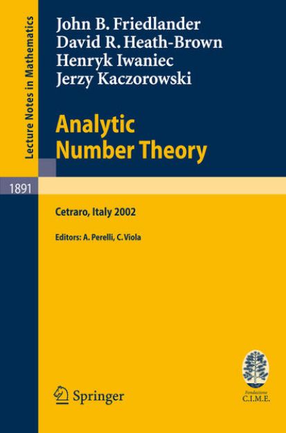 Bild von Analytic Number Theory von J. B. Friedlander