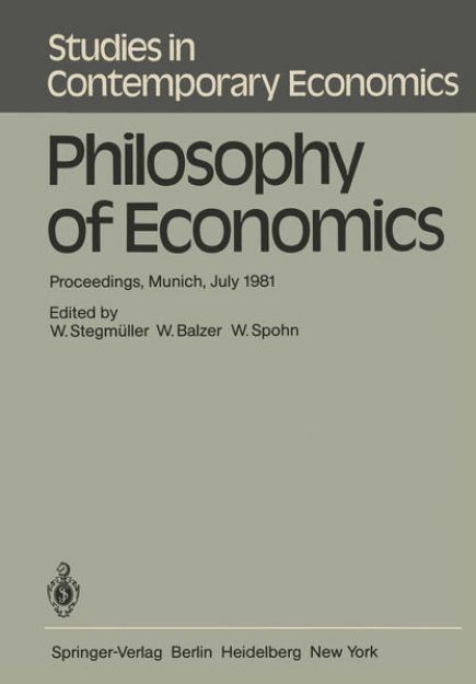 Bild von Philosophy of Economics von W. (Hrsg.) Stegmüller