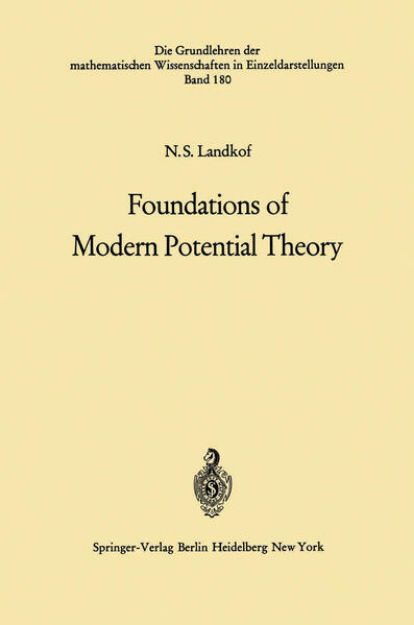 Bild von Foundations of Modern Potential Theory von Naum S. Landkof