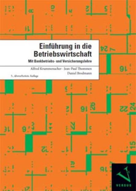 Bild von Einführung in die Betriebswirtschaft von Alfred Krummenacher