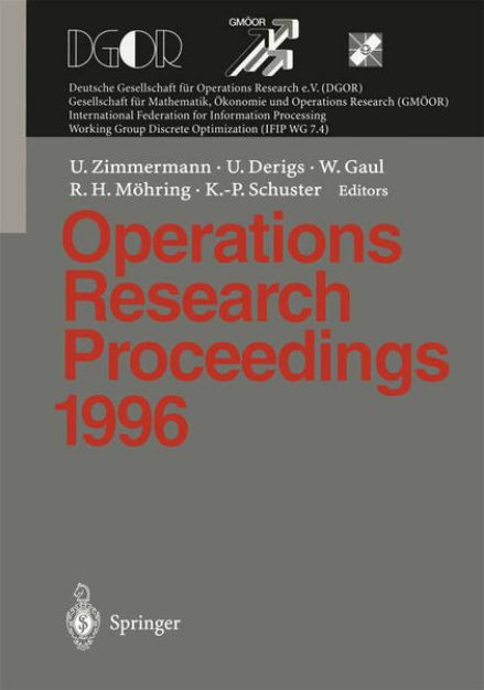 Bild von Operations Research Proceedings 1996 von Uwe (Hrsg.) Zimmermann