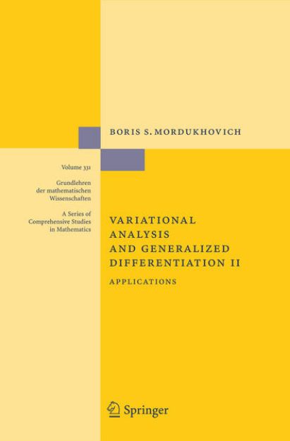 Bild von Variational Analysis and Generalized Differentiation II von Boris S. Mordukhovich