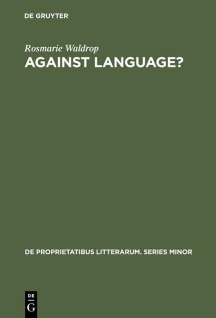 Bild zu Against Language? von Rosmarie Waldrop